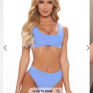 Fashion Nova Kaliyah bikini white small